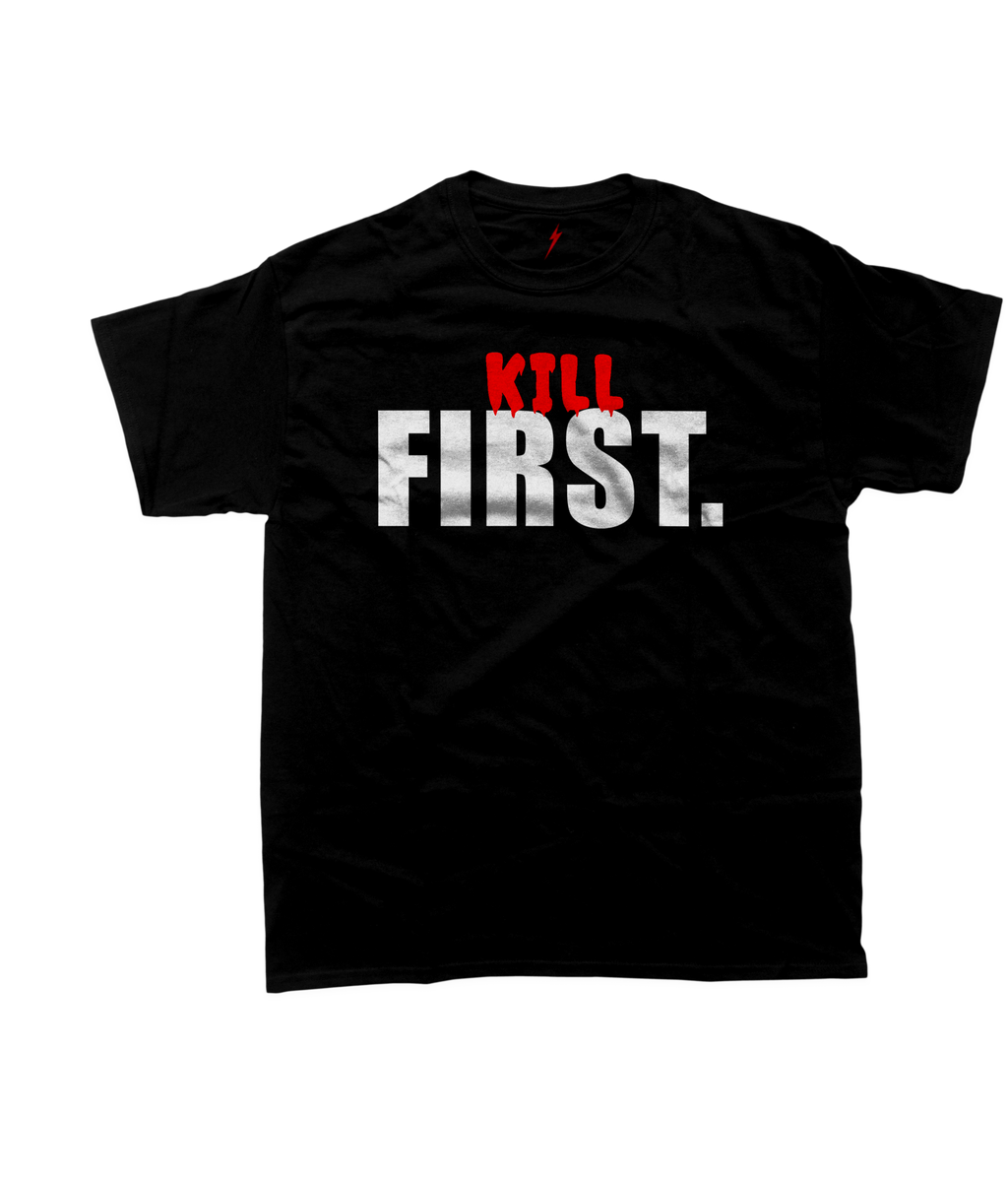 First Strike Red & White Halloween Tee